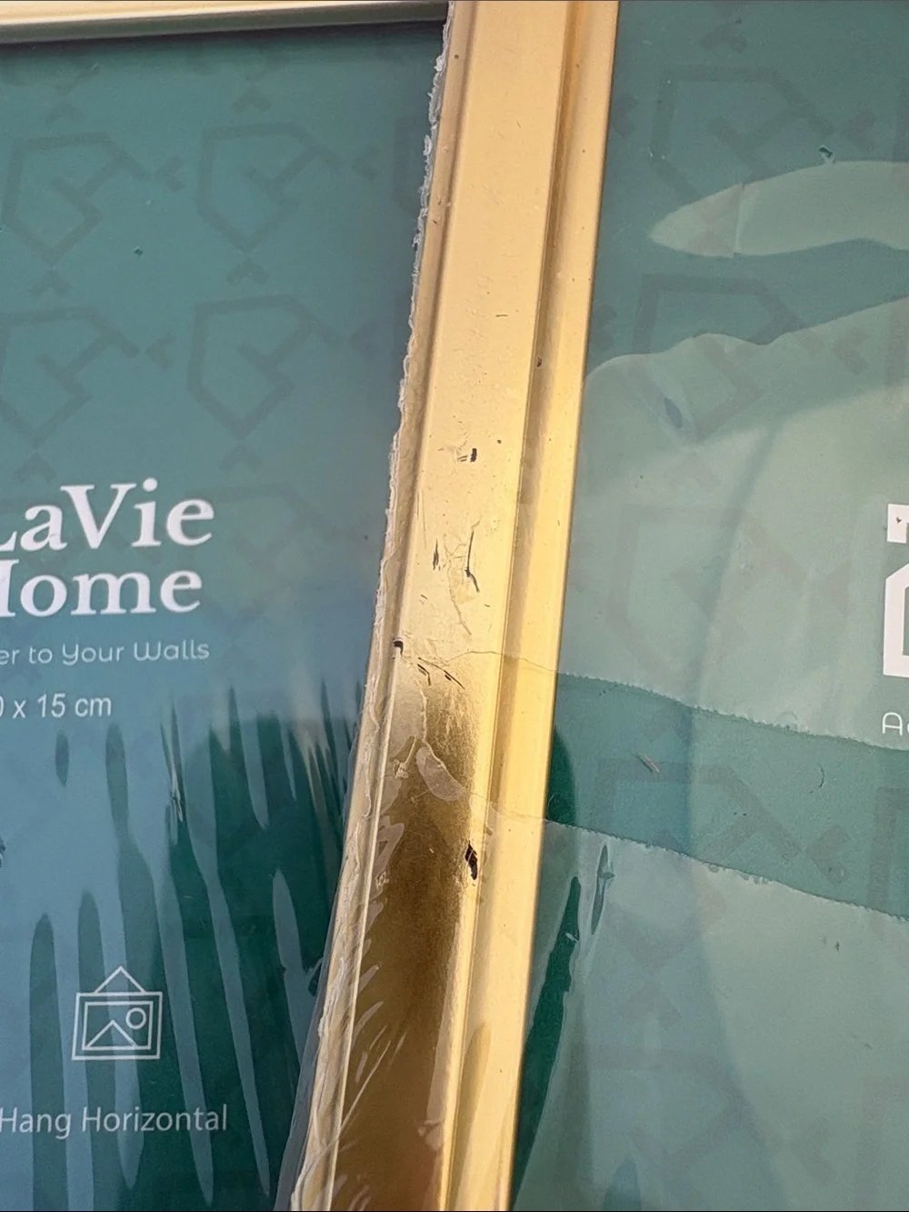 LaVie Home Gold Photo Frames New Old Stock In Plastic (Set of 6)